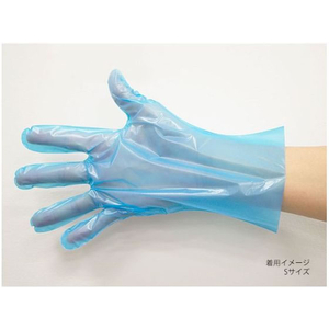パックスタイル ポリ手袋 ブルー 袋入 S 200枚 FC978SG-00437325-イメージ3
