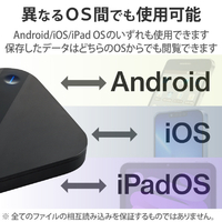 エディオンネットショップ エレコム Elpshu0ubk スマートフォン用外付けバックアップハードディスク 2tb ブラック