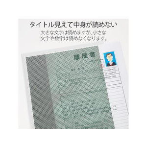 プラス 仕切り付ホルダー カモフラージュ 3ポケット A4 ホワイト 89585 FCS2145-89585/FL-131CH-イメージ3