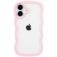 COCO　CASE iPhone 17用パステルなくねくねケース ピンク 1794-17-PINK