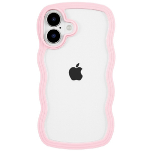 COCO　CASE iPhone 17用パステルなくねくねケース ピンク 1794-17-PINK-イメージ1