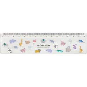 クツワ FC772PF-HZ029 HI!MY ZOO 定規 15cm |エディオン公式通販