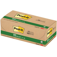 3M F827181-6541-P 〈ポスト・イット〉再生紙エコノパック ピンク 10冊