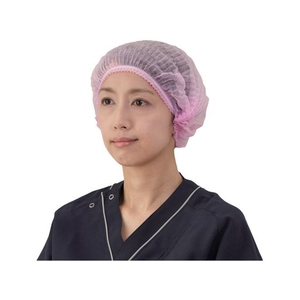 竹虎 サージキャップ ジャバラタイプ ピンク 100枚入 0 76186 FC540VD-3847572-イメージ1