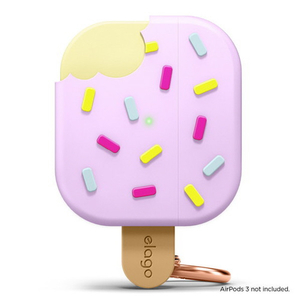 elago AirPods 3用シリコンケース ラベンダー EL_AP3CSSCIE_LV-イメージ8