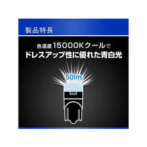 カーメイト LEDルームランプ E50T 15000 FCD4919-BW35-イメージ4