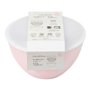 パール金属 ララシャイン 19cm ザル・フタ 3点セット クリアピンク FCE841H-HC-853-イメージ1