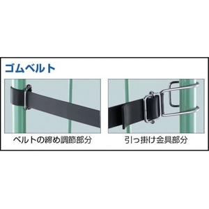 トラスコ中山 ハイテナー用ゴムベルト 1100×30 両フック FC138FX-3286711-イメージ2