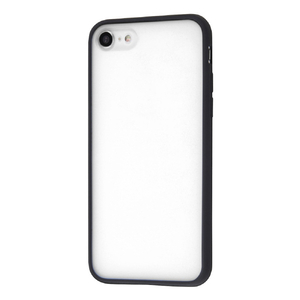 レイアウト iPhone SE(第3世代)/SE(第2世代)/8/7用マットハイブリッドケース SHEER ホワイト/ブラック RT-P34BS4/WB-イメージ1