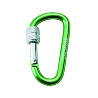 トラスコ中山 ネジロック付カラビナ 線径8mm×79m グリーン グリーン4379566 FC491FC-4150406
