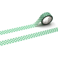 カモ井 重なる細かいギンガムチェック・グリーン FCG199Z-MT01D602