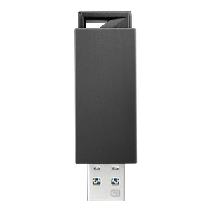 I・Oデータ USB3．0/2．0対応 ノック式USBメモリー(64GB) ブラック U3-PSH64G/K-イメージ1