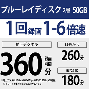 SONY 録画用50GB 片面2層 1-6倍速対応 BD-R DL追記型 ブルーレイディスク 10枚入り 2個セット 10BNR2VJPS6P2-イメージ2
