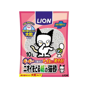 ライオン ニオイをとる紙の猫砂 10L F337504-イメージ1