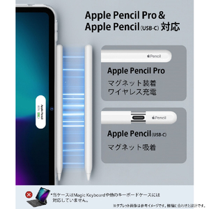 ESR iPad Pro 11インチ(M4)用CLASSIC ハイブリッドバックカバー クリア ES26774-イメージ8
