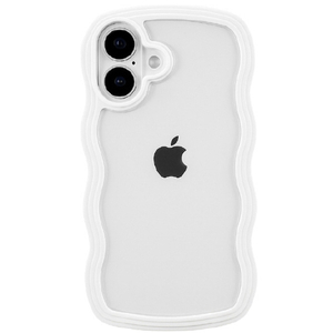 COCO　CASE iPhone 17用パステルなくねくねケース ホワイト 1794-17-WHITE-イメージ1