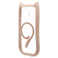ラスタバナナ Google Pixel 9a用MIMI 猫耳ハイブリッドケース TPU×PC ワイヤレス充電対応 スモーキーピンク 8766P9AHPMSPK
