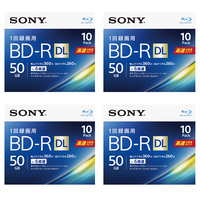 SONY 録画用50GB 片面2層 1-6倍速対応 BD-R DL追記型 ブルーレイディスク 10枚入り 4個セット 10BNR2VJPS6P4