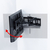 サンワサプライ 50～84型対応ディスプレイ用アーム式壁掛け金具 ブラック CR-PLKG14-イメージ9