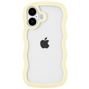 COCO　CASE iPhone 17用パステルなくねくねケース イエロー 1794-17-YELLOW-イメージ1