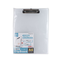 ハピラ 収納付きクリップボード A4 クリアー FCG024Z-CBCA4CL