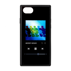 PGA iPhone SE(第2世代)/8/7/6s/6用ガラスハイブリッドケース ミッキーマウス/ブラック PG-DGT20M01MKY-イメージ1