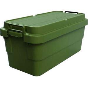 トラスコ中山 トランクカーゴ フラット天板仕様 70L ОD色 3935G780390オリーブドラブ(OD)70 FC556GW-2073999-イメージ1