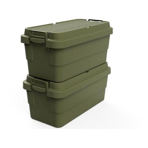 トラスコ中山 トランクカーゴ フラット天板仕様 70L ОD色 3935G780390オリーブドラブ(OD)70 FC556GW-2073999-イメージ2