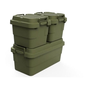 トラスコ中山 トランクカーゴ フラット天板仕様 70L ОD色 3935G780390オリーブドラブ(OD)70 FC556GW-2073999-イメージ3