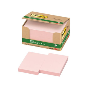 3M ポスト・イット ノート 再生紙 エコノパック 75×50mm ピンク 10冊 F827184-6561-P-イメージ2