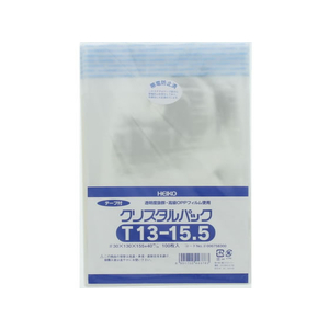 シモジマ クリスタルパック 155×130mm T13-15.5 100枚 F819302-6758300-イメージ1