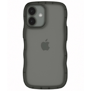 COCO　CASE iPhone 17用クリアなくねくねケース ブラック 1818-17-BLACK-イメージ1