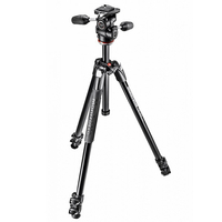 Manfrotto アルミニウム3段三脚+3ウェイ雲台キット MK290XTA3-3W