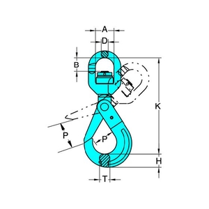 ＹＯＫＥ G-100 ロッキングフック(スイベルタイプ) 19T 192297 FC246HH-2063723-イメージ2