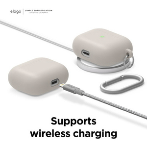 elago AirPods 3用ハイブリッドケース ストーン EL_AP3CSSCLG_ST-イメージ5
