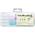 シヤチハタ デコライト 筆 4色セット1 FC76007-EDF-F/4PSH1