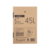 伊藤忠リーテイルリンク 箱入LDゴミ袋 黒 45L 100枚 FCJ863N-LDBK-1
