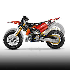 レゴジャパン LEGO テクニック 42238Ducati Desmo450 MX Factory バイク 42238ﾄﾞｳｶﾃｲﾃﾞｽﾓ450MXﾊﾞｲｸ-イメージ6