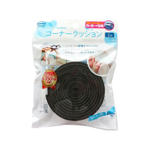 カーボーイ コーナークッション 2m 黒 FCK0209-BS-07-イメージ1