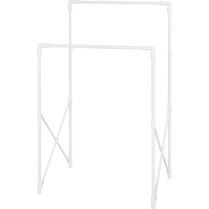 アイリスオーヤマ 伸縮多機能スタイル物干し ホワイト FCJ509V-STSM-150-イメージ2