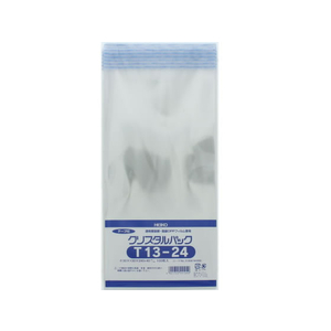 シモジマ クリスタルパック 240×130mm T13-24 100枚 F819303-6744300-イメージ1