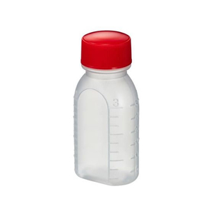エムアイケミカル 投薬瓶PPB(未滅菌)少数包装 プラスチック薬瓶 08-2850-2105 キャップ:赤 30CC(10ポンイリ) FCG606T-08-2850-2105-イメージ1