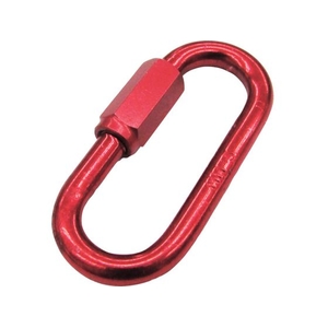 水本機械製作所 水本/アルミリングキャッチ(アルマイト付) レッド 線径6mm 長さ49mm 64980.74 FC041FH-2051926-イメージ1