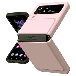 araree Galaxy Z Flip4用ケース Aero Flex ベビーピンク AR24778GZFP3PK-イメージ2