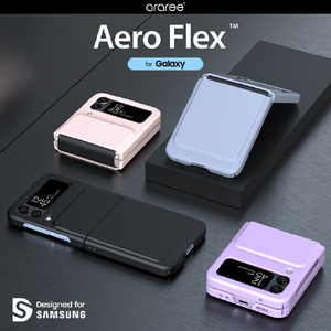 araree Galaxy Z Flip4用ケース Aero Flex ベビーピンク AR24778GZFP3PK-イメージ5