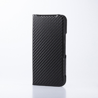 エレコム Google Pixel 10/10 Pro用手帳型ケース 薄型 磁石付 カーボン PM-P252PLFUCB