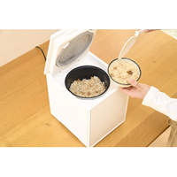 YAMAZEN YJS-CM102-W キューブ型炊飯器 5．5合 ホワイト|エディオン