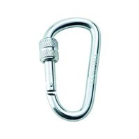 トラスコ中山 TRUSCO ネジロック付カラビナ 線径8mm×79mm シルバー シルバー4379566 FC493FC-4150368