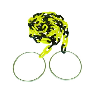ニッサチェイン コーンチェイン 6mm×2m 黄／黒 イエロー／ブラック62 FC380FV-2970686-イメージ1