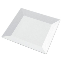 ニシキ プラ容器 角皿 大 10枚入 白磁 FC178LY-8386400